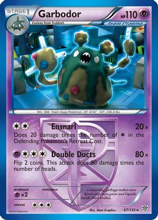 Garbodor (Team Plasma) 067/135 - Plasma Storm Reverse Holofoil
