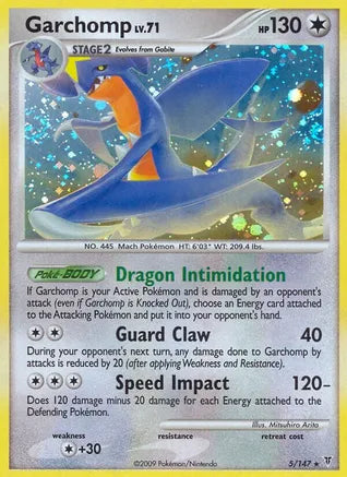 Pokemon: Garchomp Supreme Victors 5/147 - Light Play