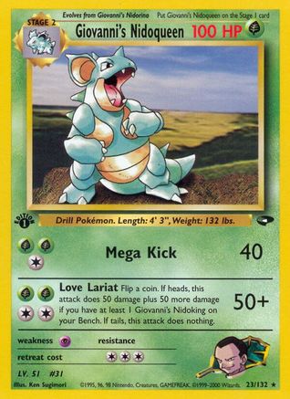 Giovanni's Nidoqueen 023/132 - Gym Challenge 1st Edition