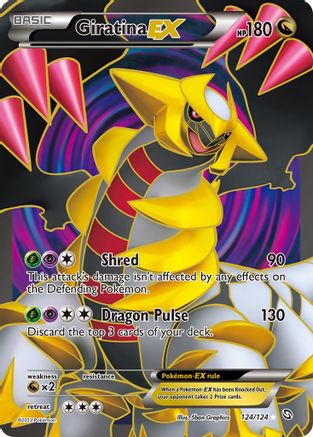 Giratina EX (Full Art) 124/124 - Dragons Exalted Holofoil