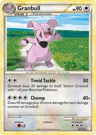 Granbull 022/123 - HeartGold SoulSilver Reverse Holofoil