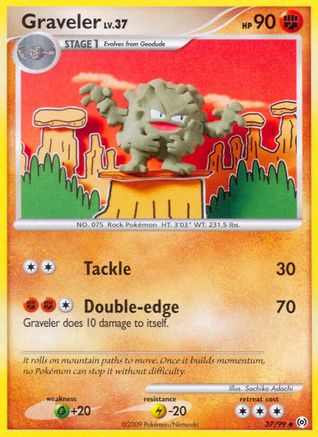 Graveler 037/99 - Arceus Reverse Holofoil