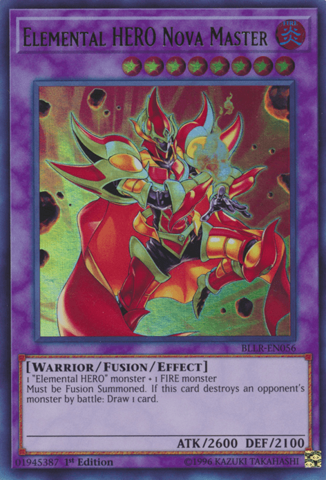 Elemental Hero Nova Master [BLLR-EN056] Ultra Rare - Josh's Cards