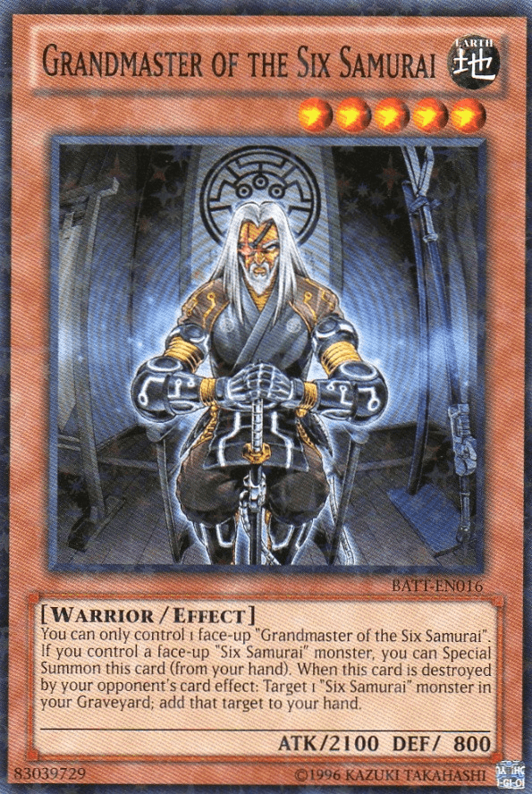 Grandmaster of the Six Samurai [BATT-EN016] Starfoil Rare - Josh's Cards