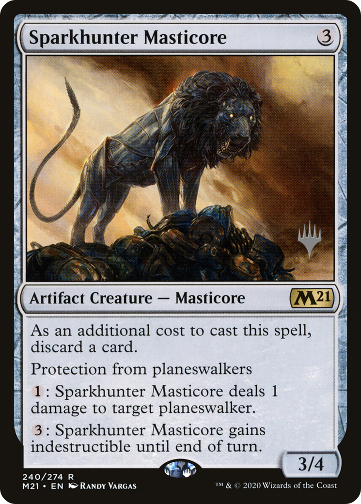 Sparkhunter Masticore (PPM21-240P) - Core Set 2021 Promos Foil