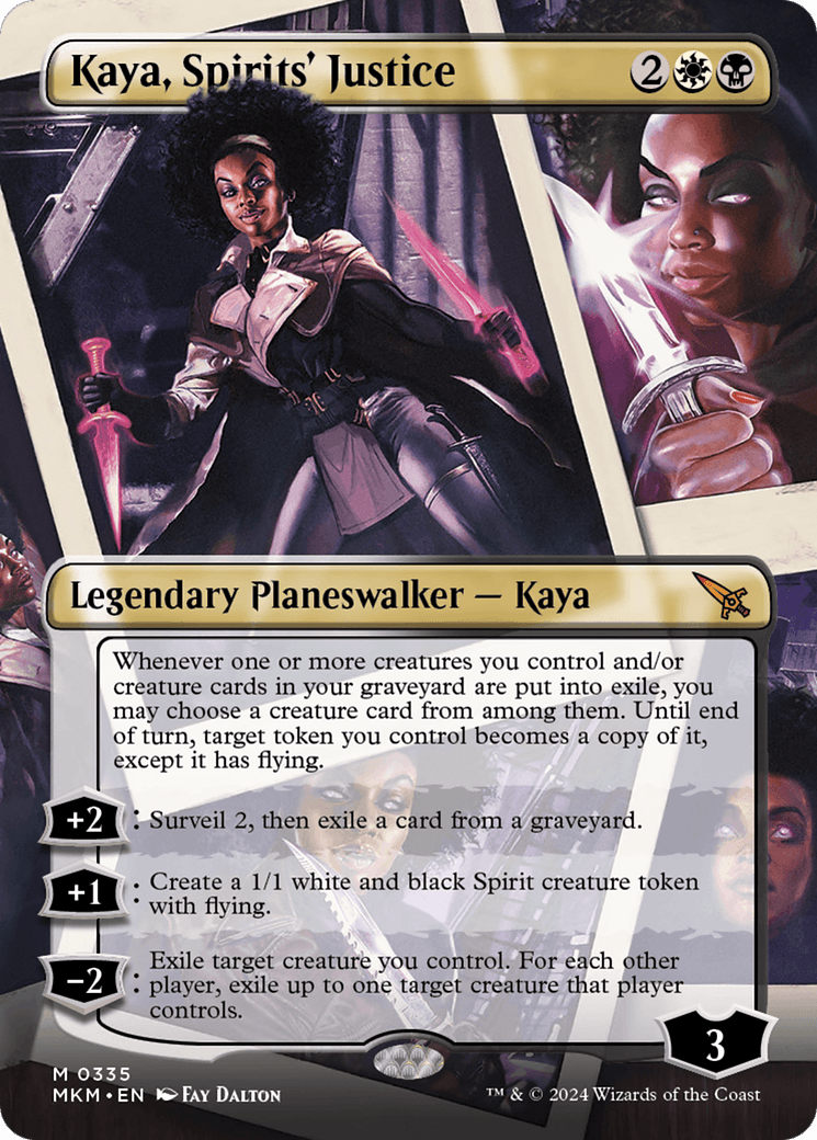 Kaya, Spirits' Justice (Borderless) [Murders at Karlov Manor] - Josh's Cards