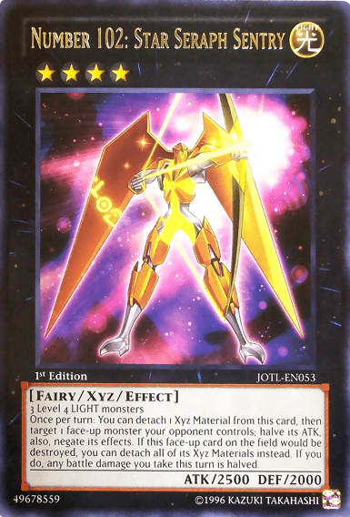 Number 102: Star Seraph Sentry [JOTL-EN053] Rare - Josh's Cards