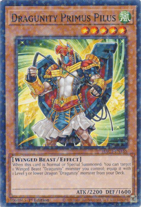 Dragunity Primus Pilus (Duel Terminal) [HAC1-EN155] Common - Josh's Cards