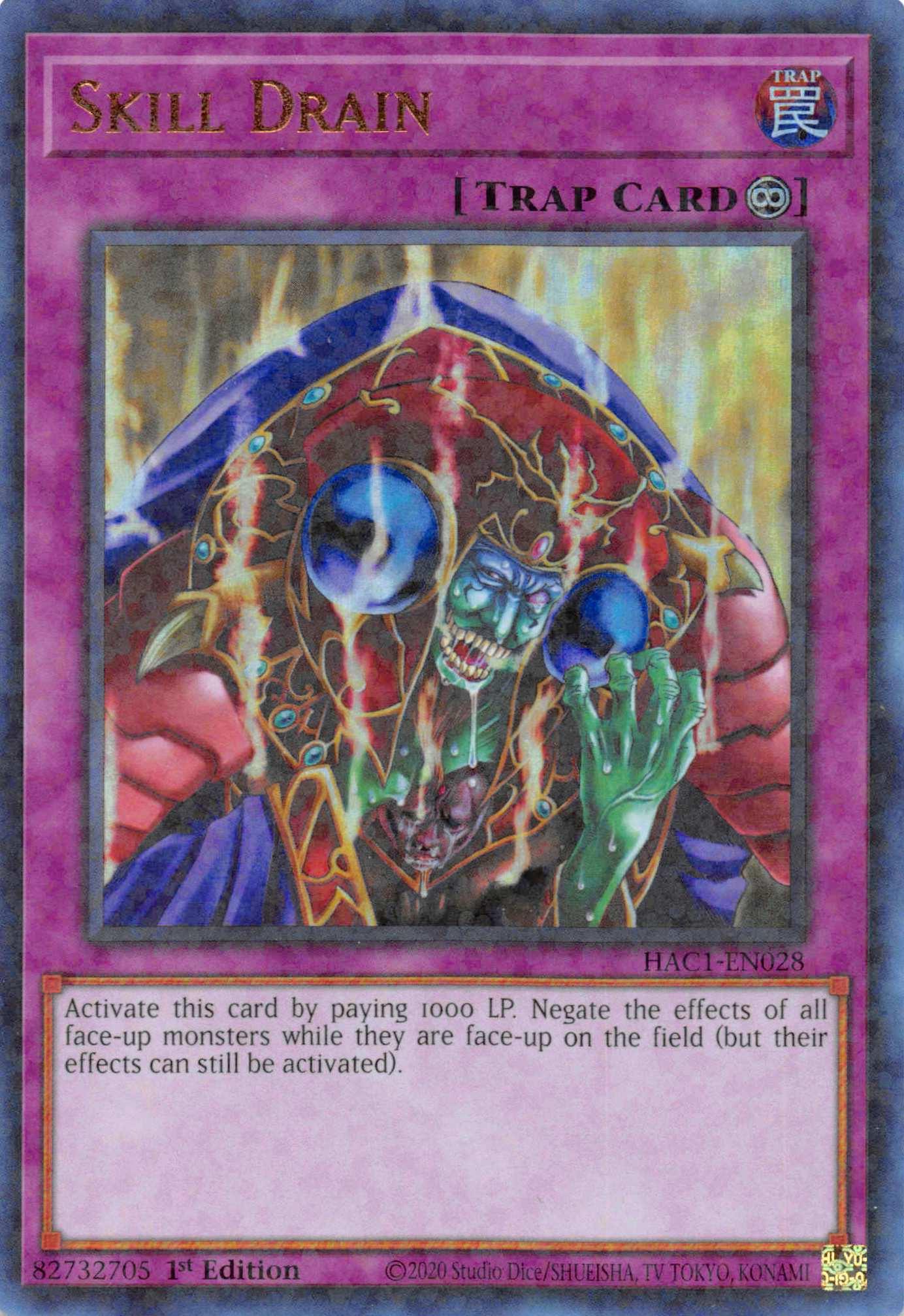 Skill Drain (Duel Terminal) [HAC1-EN028] Parallel Rare - Josh's Cards