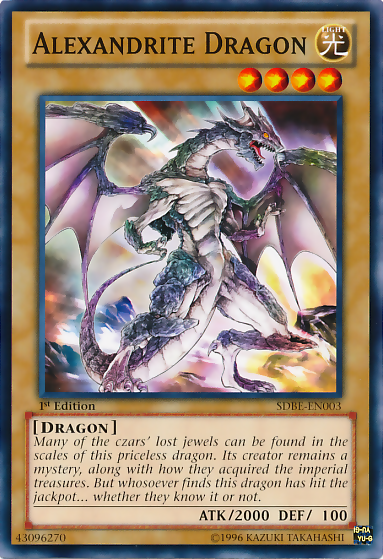 Alexandrite Dragon (SDBE-EN003) - Structure Deck: Saga of Blue-Eyes White Dragon 1st Edition