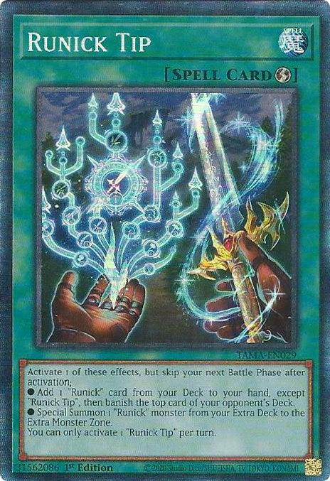 Runick Tip [TAMA-EN029] Collector's Rare - Josh's Cards