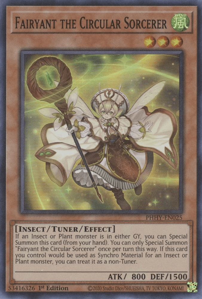Fairyant the Circular Sorcerer [PHHY-EN025] Super Rare - Josh's Cards