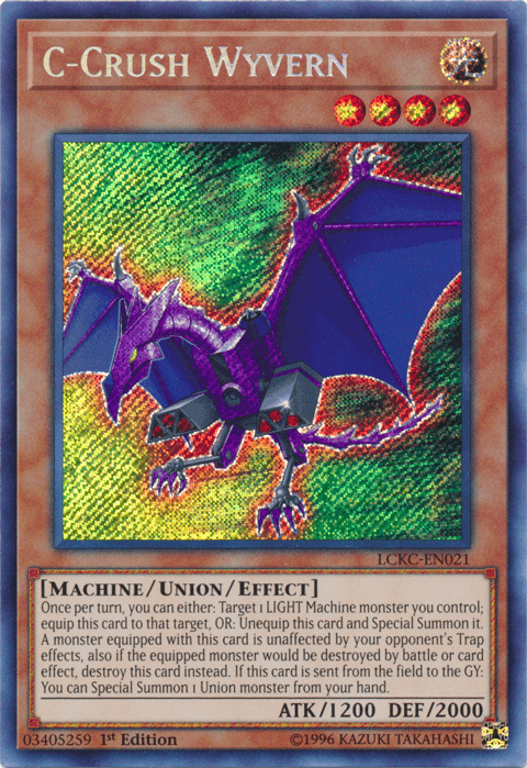 C-Crush Wyvern [LCKC-EN021] Secret Rare - Josh's Cards