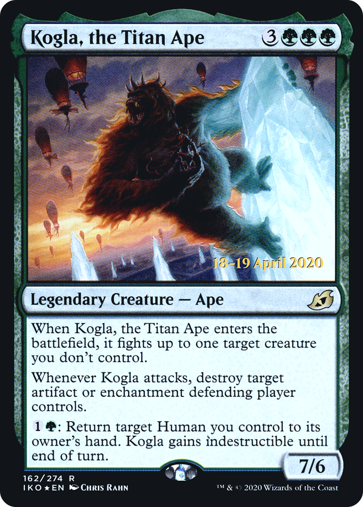 Kogla, the Titan Ape (PRE-162S) - Ikoria: Lair of Behemoths Promos Foil
