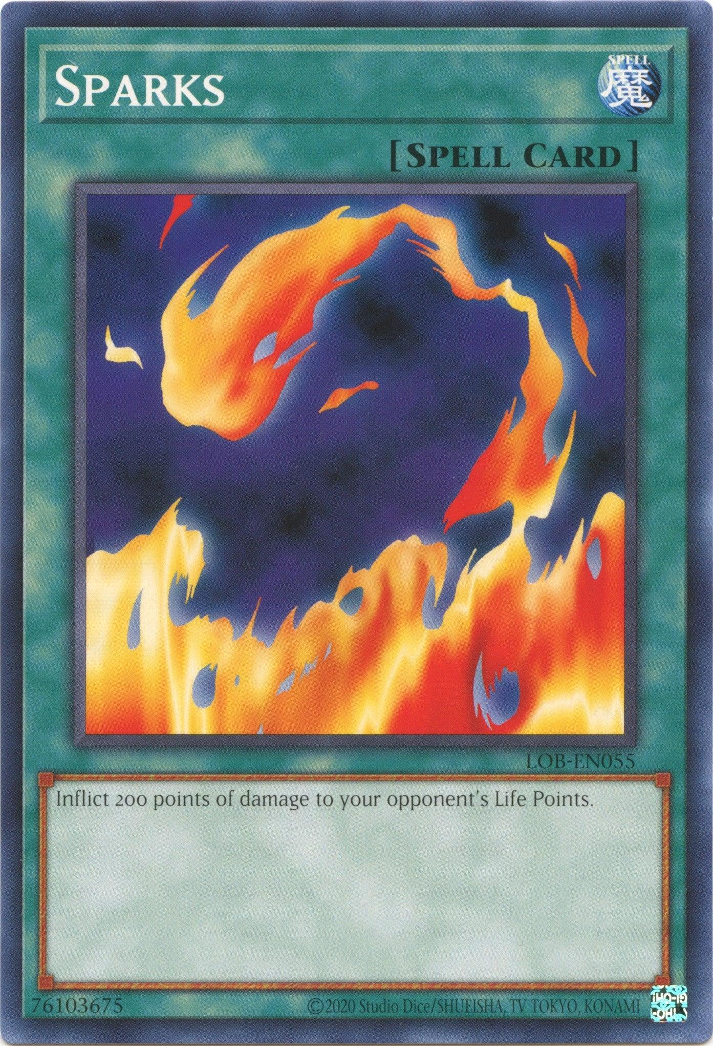Sparks (25th Anniversary) [LOB-EN055] Common - Josh's Cards