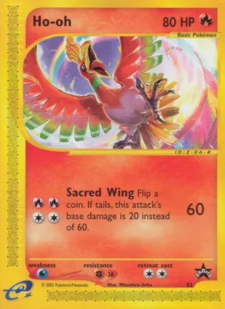 Pokemon: Ho-Oh Promo 52 - Moderate Play