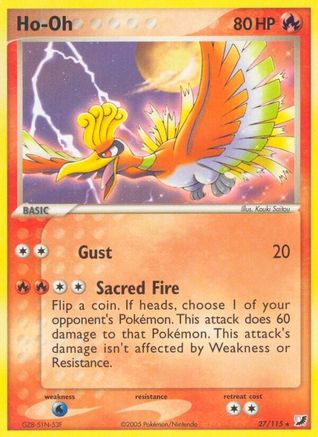 Ho-Oh 027 - Unseen Forces - Reverse Holofoil