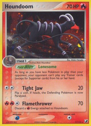 Houndoom 007 - Unseen Forces - Reverse Holofoil
