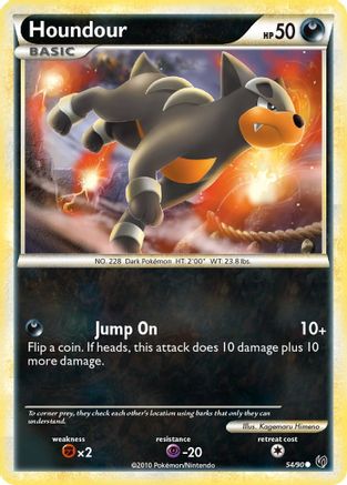 Houndour 054/90 - Undaunted Reverse Holofoil
