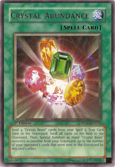 Crystal Abundance [DP07-EN015] Rare - Josh's Cards