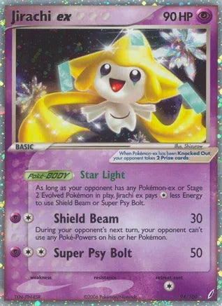 Pokemon: Jirachi ex Crystal Guardians 94/100 - Light Play