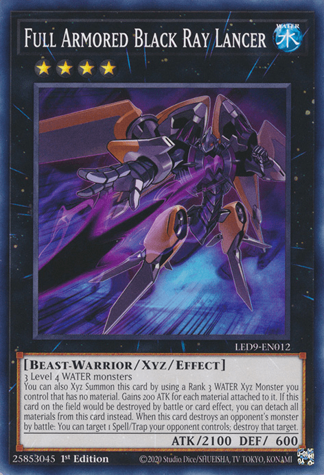Full Armored Black Ray Lancer [LED9-EN012] Common - Josh's Cards