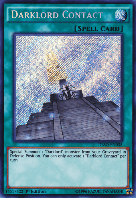 Darklord Contact [DESO-EN035] Secret Rare - Josh's Cards