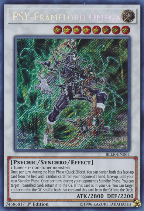 PSY-Framelord Omega [BLLR-EN061] Secret Rare - Josh's Cards