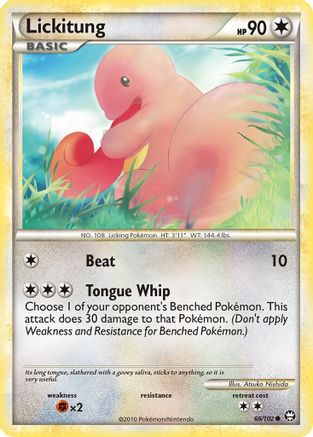 Lickitung 066/102 - Triumphant Reverse Holofoil