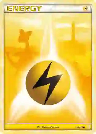 Pokemon: Lightning Energy Heart Gold Soul Silver 118/123 - Light Play