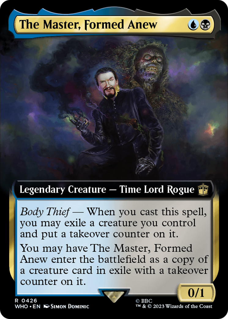 The Master, Formed Anew (WHO-426) - Doctor Who: (Extended Art) Foil