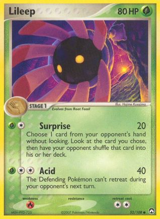 Lileep 052 - Power Keepers - Reverse Holofoil