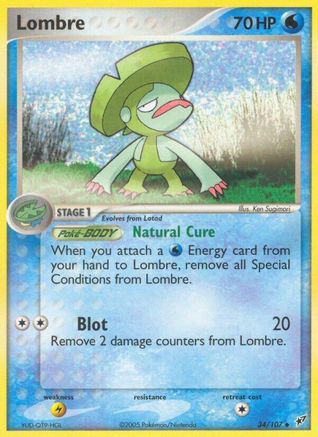 Lombre 034/107 - Deoxys Reverse Holofoil