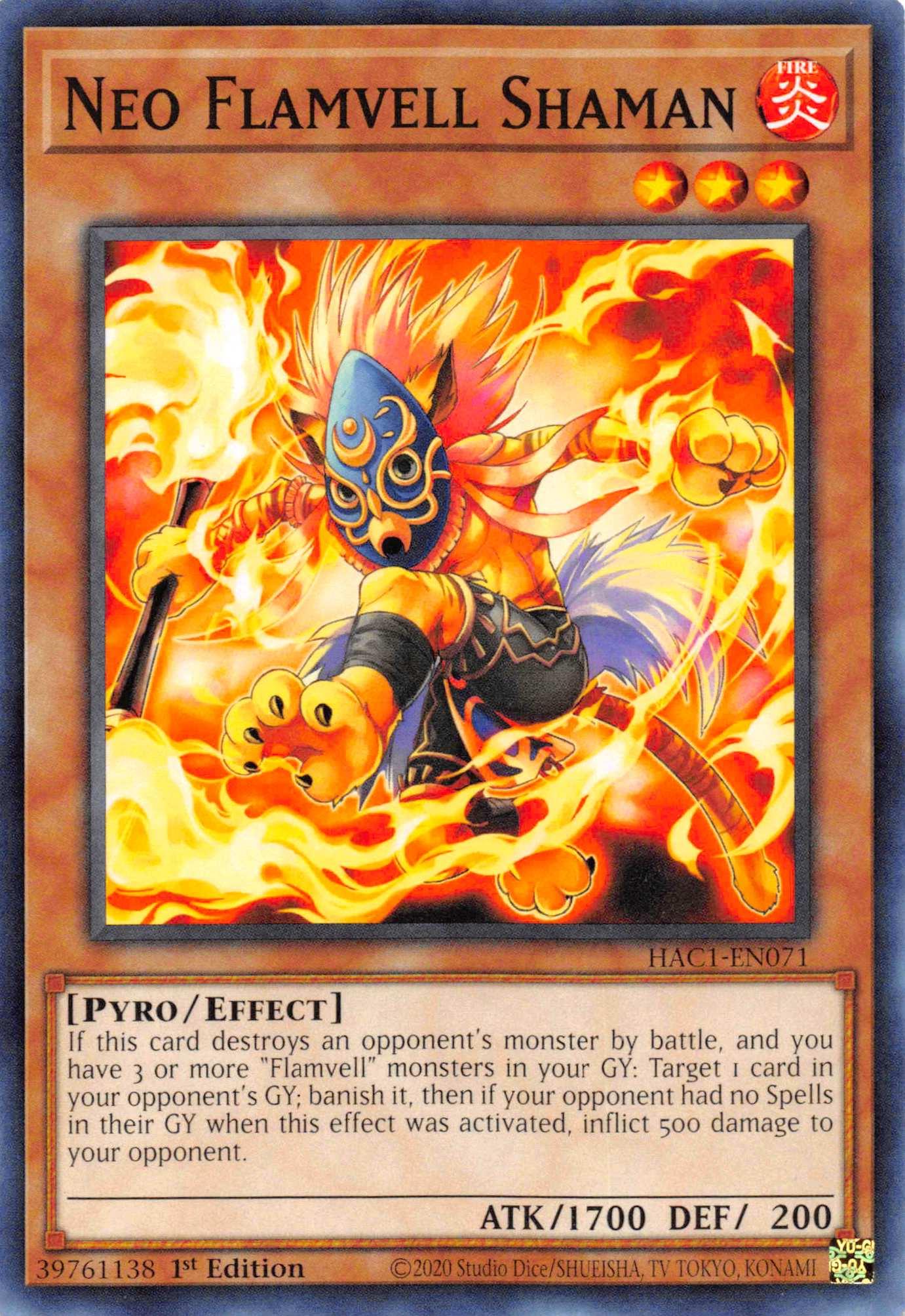 Neo Flamvell Shaman [HAC1-EN071] Common - Josh's Cards