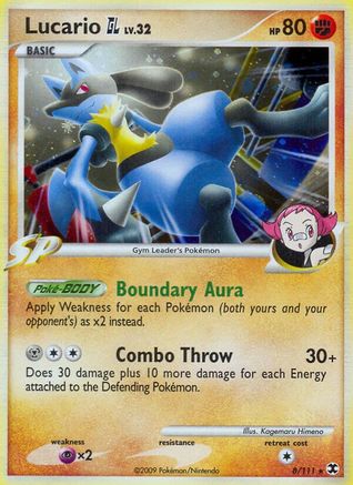 Lucario GL 008/111 - Rising Rivals Reverse Holofoil