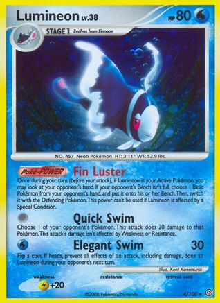 Lumineon 004/100 - Stormfront Holofoil