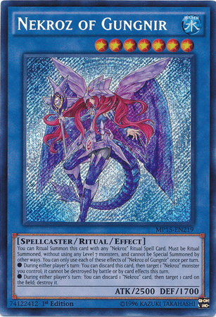 Nekroz of Gungnir [MP15-EN219] Secret Rare - Josh's Cards