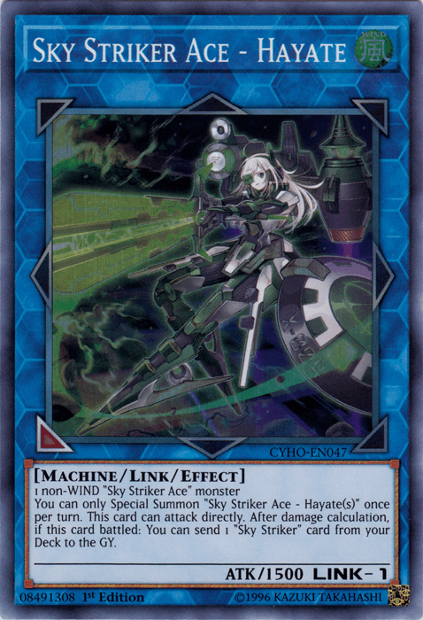 Sky Striker Ace - Hayate [CYHO-EN047] Super Rare - Josh's Cards