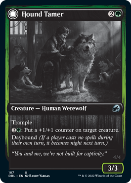 Hound Tamer // Untamed Pup (DBL-187) - Innistrad: Double Feature: (Double Faced Transform) Foil