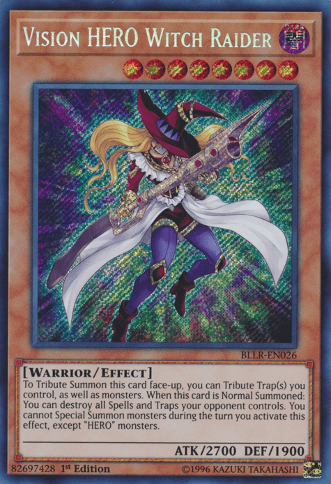 Vision Hero Witch Raider [BLLR-EN026] Secret Rare - Josh's Cards