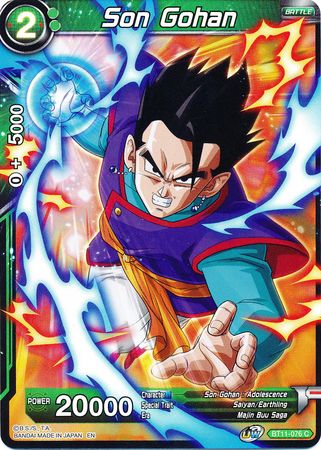 Son Gohan (Green) (BT11-076) [Vermilion Bloodline 2nd Edition] Parallel Foil