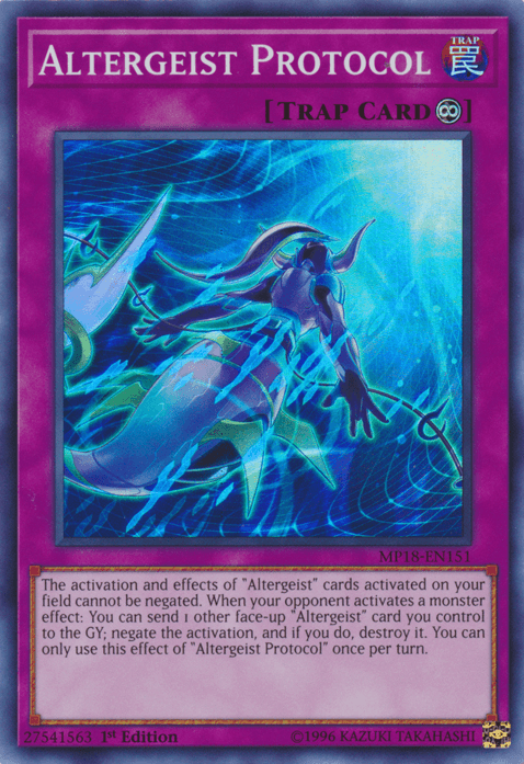 Altergeist Protocol [MP18-EN151] Super Rare - Josh's Cards