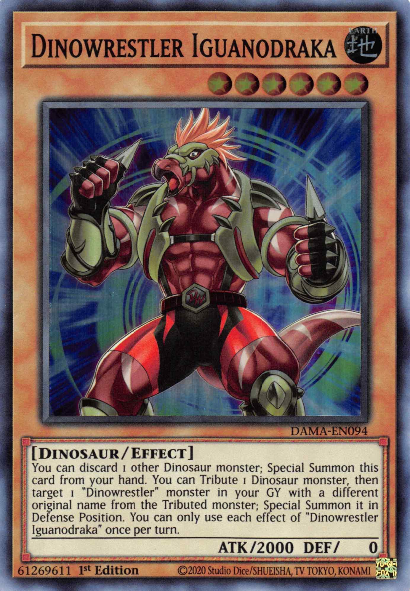 Dinowrestler Iguanodraka [DAMA-EN094] Super Rare - Josh's Cards