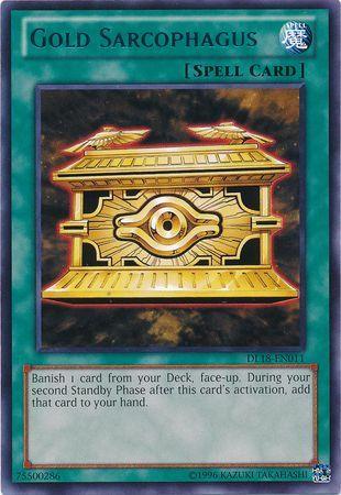 Gold Sarcophagus (Blue) [DL18-EN011] Rare - Josh's Cards