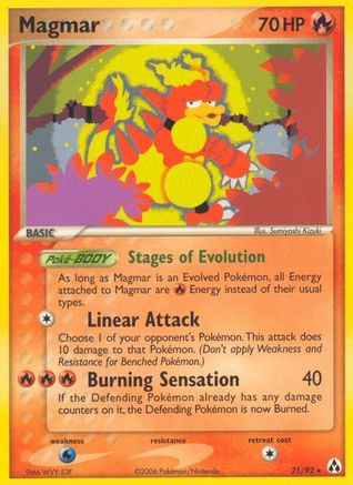 Magmar 021/92 - Legend Maker Reverse Holofoil