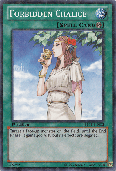 Forbidden Chalice [BP01-EN082] Starfoil Rare - Josh's Cards
