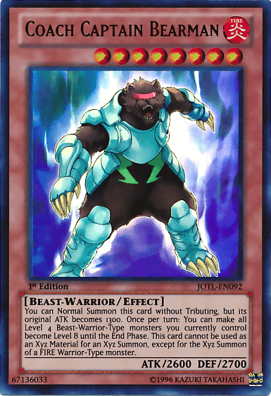 Coach Captain Bearman [JOTL-EN092] Ultra Rare - Josh's Cards