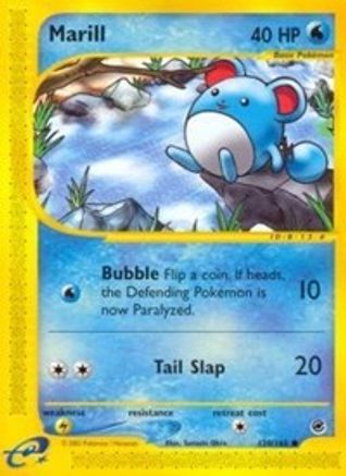 Marill 120/165 - Expedition Reverse Holofoil