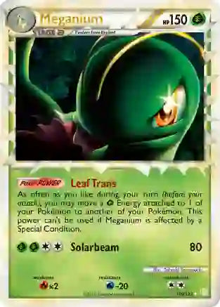 Pokemon: Meganium Prime Heart Gold Soul Silver 109/123 - Near Mint