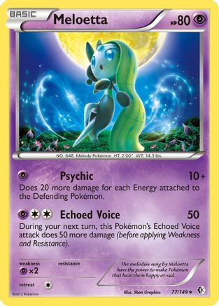 Meloetta 077/149 - Boundaries Crossed Holofoil